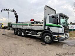 Scania P380 8x4 TRIDEM BAUSTOFF + KRAN HIAB 166 ES-5 H...