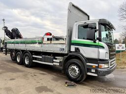 Scania P380 8x4 TRIDEM BAUSTOFF + KRAN HIAB 166 ES-5 H...