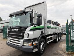 Scania P380 8x4 TRIDEM BAUSTOFF + KRAN HIAB 166 ES-5 H...