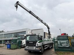 Scania P380 8x4 TRIDEM BAUSTOFF + KRAN HIAB 166 ES-5 H...