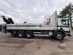 Scania P380 8x4 TRIDEM BAUSTOFF + KRAN HIAB 166 ES-5 H...