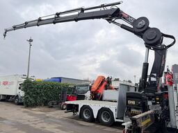 Scania P380 8x4 TRIDEM BAUSTOFF + KRAN HIAB 166 ES-5 H...