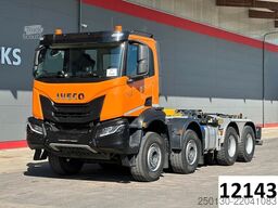Kanca kasalı yük kamyonu (roll-off) IVECO XWay 480 8x4 BL  PALFINGER P24A AK / Retarder
