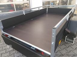 Saris schwarzer Anhänger Aluminium 1300kg gebremst