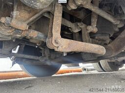 Scania R480 flatbed truck with manual loading ramps