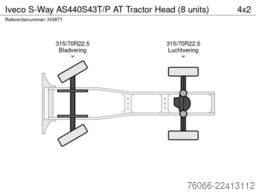 Iveco S-Way AS440S43T/P AT Tractor Head (8 units)