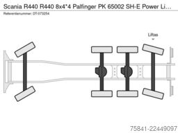 Scania R440 R440 8x4*4 Palfinger PK 65002 SH-E Power L...