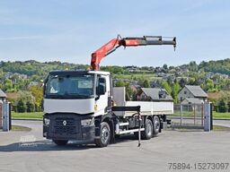 RENAULT C 380 * PRITSCHE 7,05 m* FASSI F 135C + FUNK