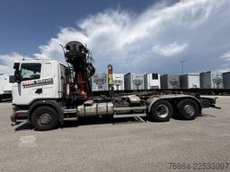 SCANIA G480 6X2 ABROLLER MIT KRAN  ,RETARDER, EURO 5, SCHROTTGREIFER