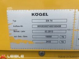 KÖGEL WAB EN 74 Bordwand Wechselpritsche 45m³