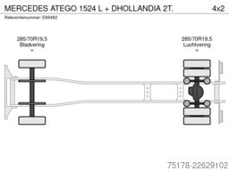 Mercedes-Benz ATEGO 1524 L + DHOLLANDIA 2T.
