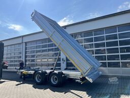 Möslein TTD 19 B  19 t Tandemkipper- Tieflader hydraulischer Klappe Breitbereifung