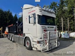 Scania R730 8x4 Tridem Hook/Crane Truck with Body and Str