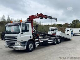 DAF CF 75.310 SCHUIFPLATEAU+LAADKRAAN TOPSTAAT