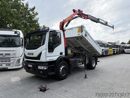 Iveco EuroCargo 180-320 Kipper mit Kran Palfinger 12.501