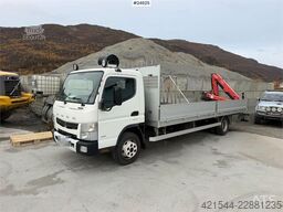 Mitsubishi Fuso Canter 4x2 with rear-mounted crane. Recently