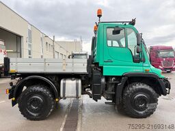 Mercedes-Benz Unimog U400 2xHydraulik+2xDruckluft Kamera AHK