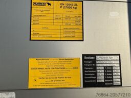 SCHMITZ SCB, GETRäNKEAUFLIEGER, LIFTACHSE, PALETTENKASTEN, XL-ZERTIFKAT