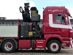 SCANIA R500 Pritsche Kran Palfinger Lift-/Lenkachse Eu5