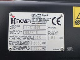Hinowa TPX1800 | TRACKED FORKLIFT | 1.8 TON | EXT FORKS