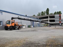 UNIMOG U400 4x4 AHK Seilwinde Kran Hiab