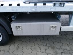 MÜLLER-MITTELTAL 3-achs Plateu Anhänger, mit 3 Kabelböcken