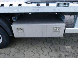 MÜLLER-MITTELTAL 3-achs Plateu Anhänger, mit 3 Kabelböcken