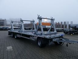 MÜLLER-MITTELTAL 3-achs Plateu Anhänger, mit 3 Kabelböcken