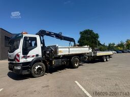IVECO 140E250 Kipper mit HIAB Kran inklusive Anhänger