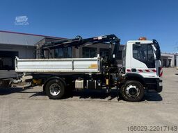 IVECO 140E250 Kipper mit HIAB Kran inklusive Anhänger