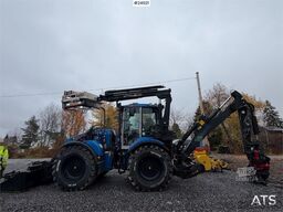 Huddig 1260B Tractor – 3 buckets, grapple, pallet forks,