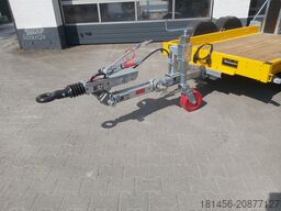 trailershop Baumaschinen Bagger Anhänger mit höhenverstellbarer Deichsel Nutzlast 1850kg