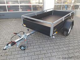 Saris schwarzer Anhänger Aluminium 1300kg gebremst