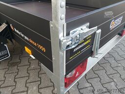 Saris schwarzer Anhänger Aluminium 1300kg gebremst