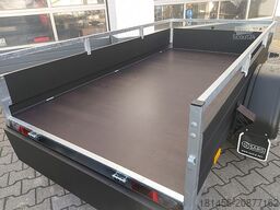 Saris schwarzer Anhänger Aluminium 1300kg gebremst