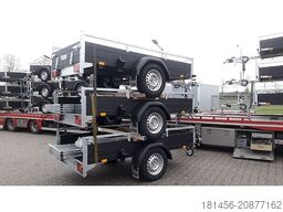 Saris schwarzer Anhänger Aluminium 1300kg gebremst