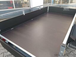 Saris schwarzer Anhänger Aluminium 1300kg gebremst