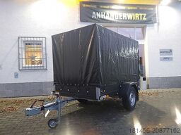 Saris schwarzer Anhänger Aluminium 1300kg gebremst