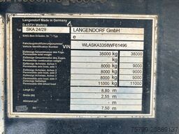 LANGENDORF ALU Kipp-Auflieger mit 3 Achsen ca. 28m³