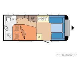 HOBBY Excellent 495 WFB Modell 2025 / 1800 Kg Achse