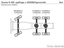 Scania G 490 +palfinger s 3000l82/faymonville