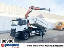 Iveco X-Way AD300X46Z 6x4 mit Kran Atlas AK 206.4E-A2,