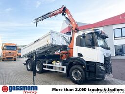 Iveco X-Way AD300X46Z 6x4 mit Kran Atlas AK 206.4E-A2,