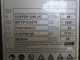 GNB 48 Volt 10 PzS 1250 Ah
