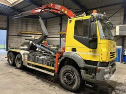 Iveco TRAKKER 350 6x4 HOOKLIFT + CRANE FASSI F120.22 ...