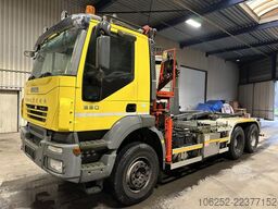 Iveco TRAKKER 350 6x4 HOOKLIFT + CRANE FASSI F120.22 ...