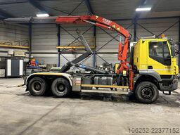 Iveco TRAKKER 350 6x4 HOOKLIFT + CRANE FASSI F120.22 ...