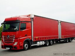MERCEDES-BENZ ACTROS 2545 / ZESTAW TANDEM 120 M3 / PRZEJAZDOW