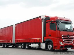 MERCEDES-BENZ ACTROS 2545 / ZESTAW TANDEM 120 M3 / PRZEJAZDOW