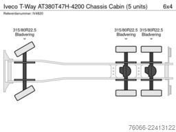 Iveco T-Way AT380T47H-4200 Chassis Cabin (5 units)